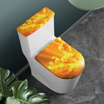 Sunrise Sky Print Toilet Lid And Tank Cover Set