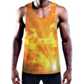 Sunrise Sky Print Men's Workout Tank Top