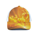 Sunrise Sky Print White Mesh Trucker Hat