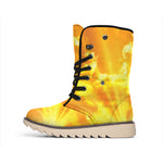 Sunrise Sky Print Winter Boots