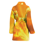 Sunrise Sky Print Women's Bathrobe