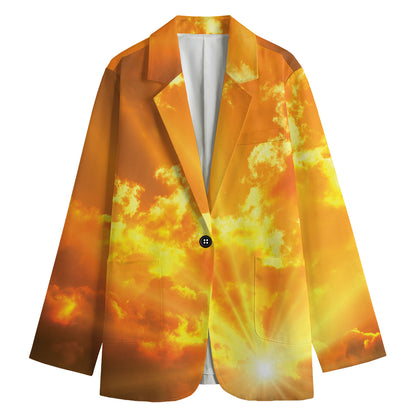 Sunrise Sky Print Women's Blazer