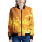Sunrise Sky Print Women's Bomber Jacket