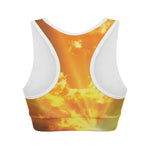 Sunrise Sky Print Women's Sports Bra