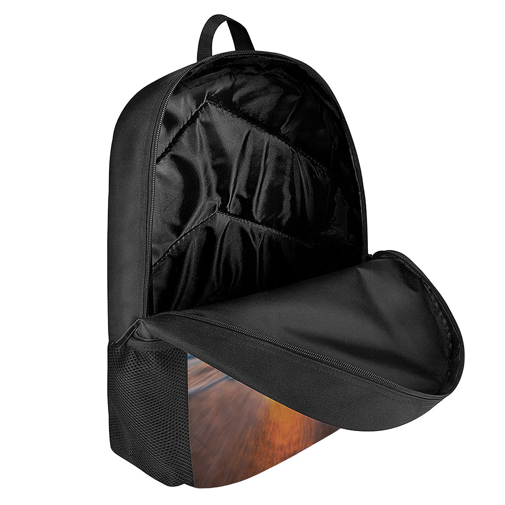 Sunrise Wave Print 17 Inch Backpack