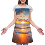 Sunrise Wave Print Adjustable Apron