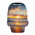 Sunrise Wave Print Baby Seat Cover