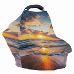 Sunrise Wave Print Baby Seat Cover