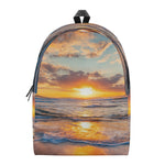 Sunrise Wave Print Backpack