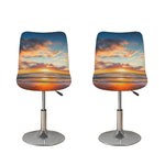 Sunrise Wave Print Bar Stool Covers