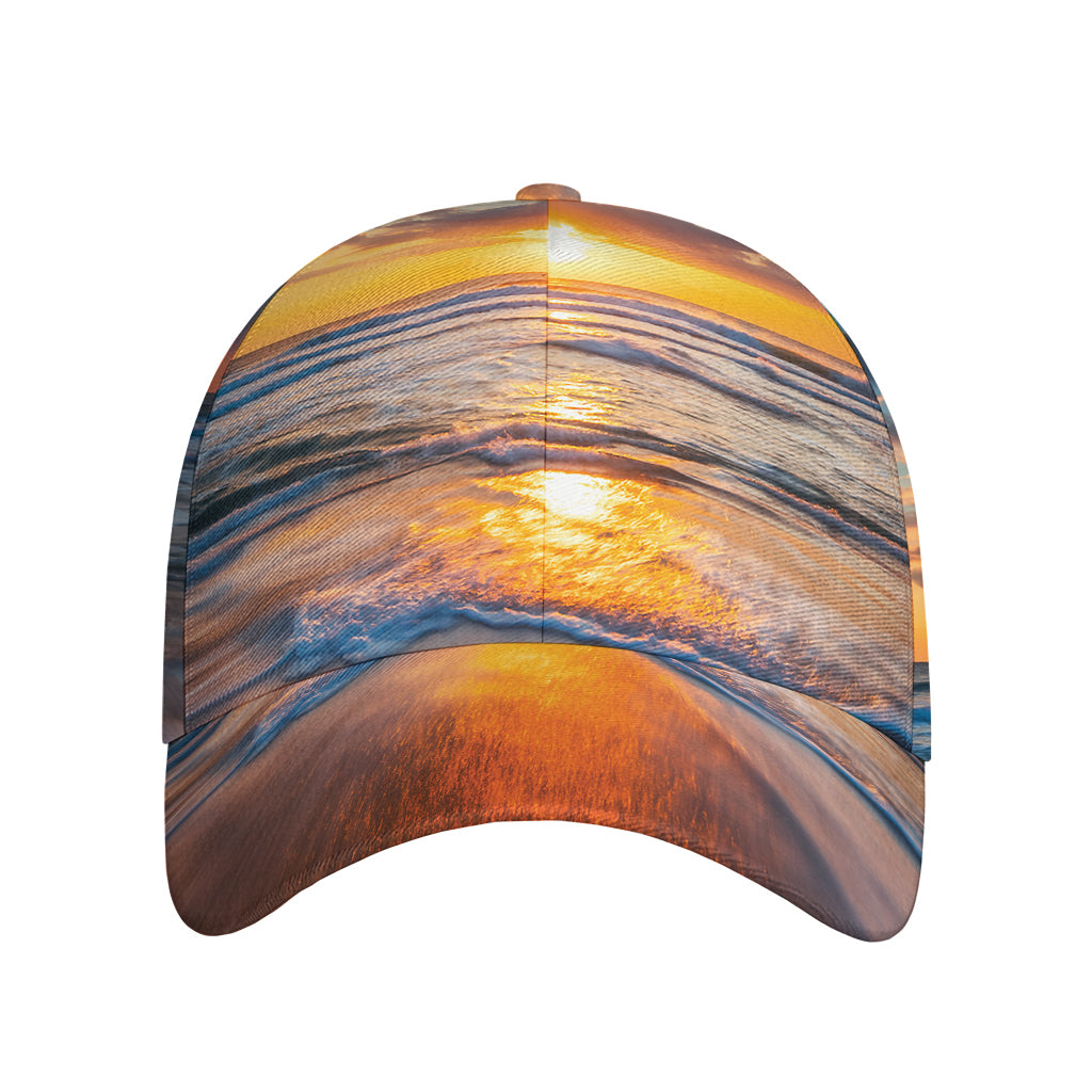 Sunrise Wave Print Baseball Cap