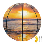 Sunrise Wave Print Basketball