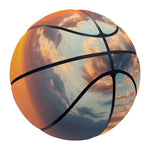 Sunrise Wave Print Basketball