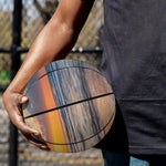Sunrise Wave Print Basketball