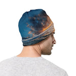 Sunrise Wave Print Beanie