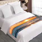 Sunrise Wave Print Bed Runner