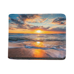 Sunrise Wave Print Bifold Wallet