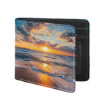 Sunrise Wave Print Bifold Wallet