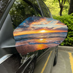 Sunrise Wave Print Car Side Mirror Covers
