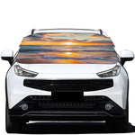 Sunrise Wave Print Car Windshield Snow Cover