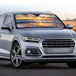 Sunrise Wave Print Car Windshield Sun Shade