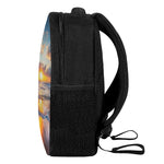 Sunrise Wave Print Casual Backpack
