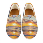 Sunrise Wave Print Casual Shoes