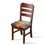 Sunrise Wave Print Chair Cushion Cover