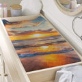 Sunrise Wave Print Changing Pad Cover