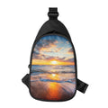 Sunrise Wave Print Sling Bag