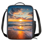 Sunrise Wave Print Crossbody Lunch Bag