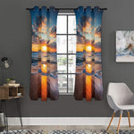 Sunrise Wave Print Curtain