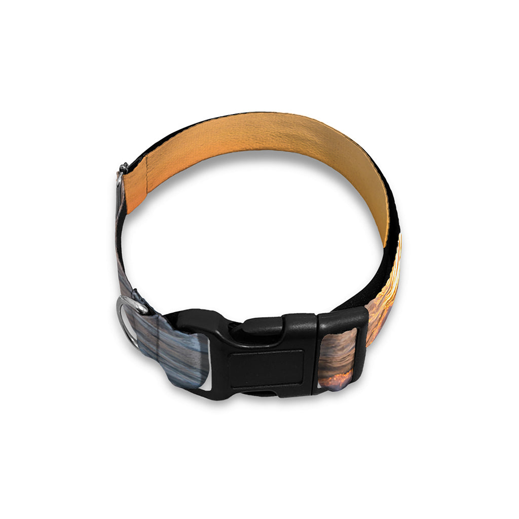Sunrise Wave Print Dog Collar