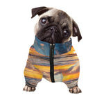 Sunrise Wave Print Dog Zip Up Jacket