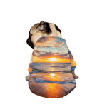 Sunrise Wave Print Dog Zip Up Jacket