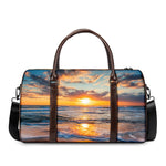 Sunrise Wave Print Duffle Bag