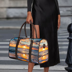 Sunrise Wave Print Duffle Bag