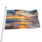 Sunrise Wave Print Flag