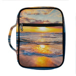 Sunrise Wave Print Front Pocket Bible Bag