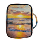 Sunrise Wave Print Front Pocket Bible Bag