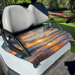Sunrise Wave Print Golf Cart Seat Cover