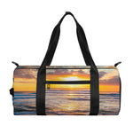 Sunrise Wave Print Gym Bag