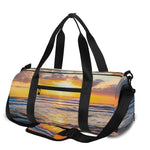 Sunrise Wave Print Gym Bag