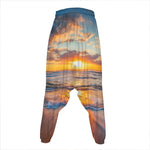 Sunrise Wave Print Hammer Pants