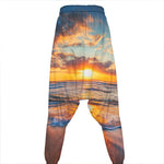 Sunrise Wave Print Hammer Pants