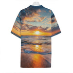Sunrise Wave Print Hawaiian Shirt