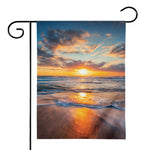 Sunrise Wave Print House Flag