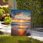 Sunrise Wave Print House Flag