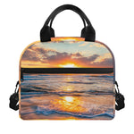 Sunrise Wave Print Insulated Lunch Bag