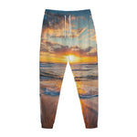 Sunrise Wave Print Jogger Pants